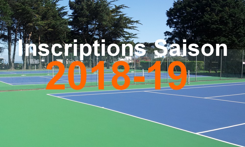 Inscriptions saison 2018-19